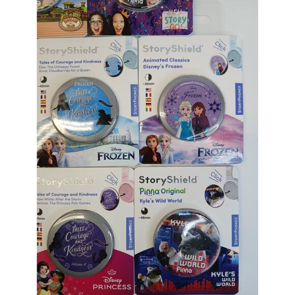 StoryPhones 8 PACK NEW Story Shields Disc Disney Headphones Storytelling SEALED - Picture 3 of 8